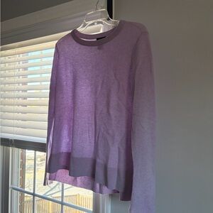 Halogen Lavender Cashmere Sweater - size large